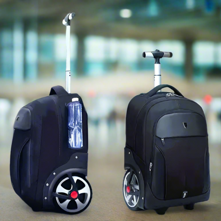 20" Sporty Trolley Backpack Waterproof with Big Wheels