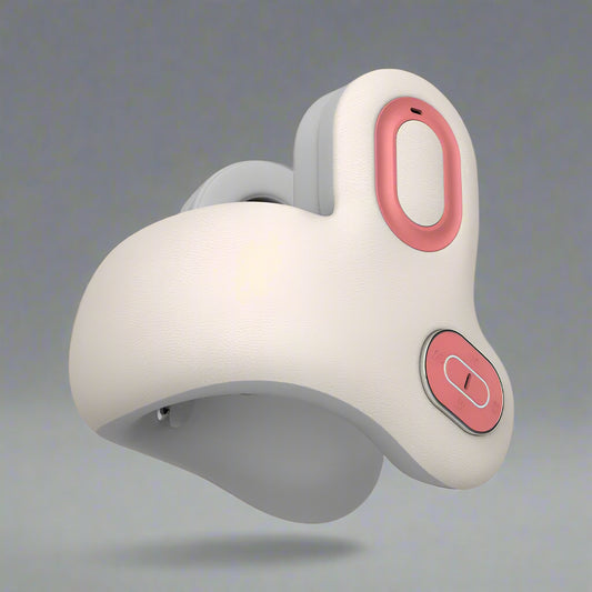 Premium Smart Travel Pillow with Shiatsu Massage Red-Light Hot Compress Bluetooth with Noise Reduction