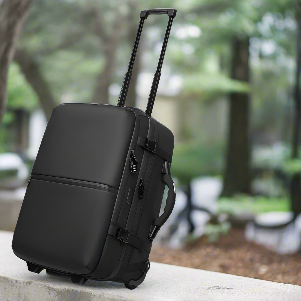 backpack in a park setting