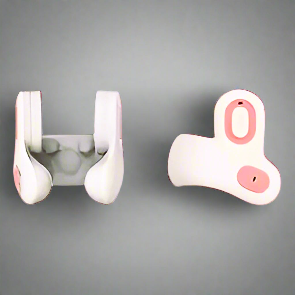 premium smart travel pillow  one front facing the other  giving side view