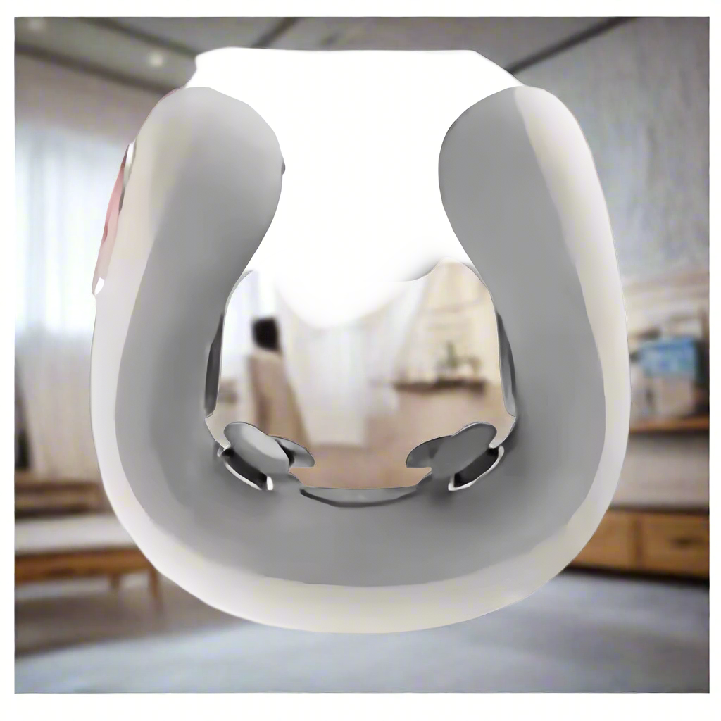 Premium Smart Travel Pillow with Shiatsu Massage Red-Light Hot Compress Bluetooth with Noise Reduction