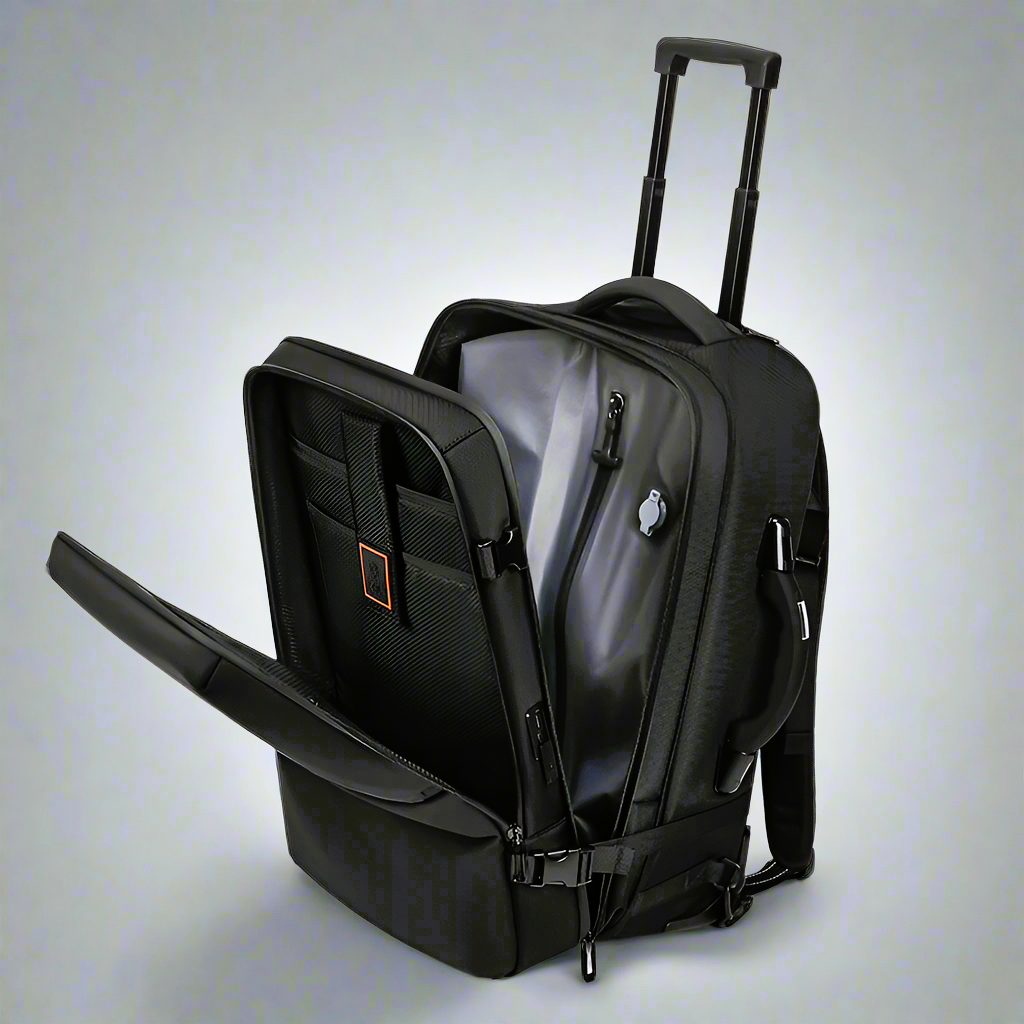 Backpack Trolley for Business: Anti-Theft, Digital Scale, Compression Pump