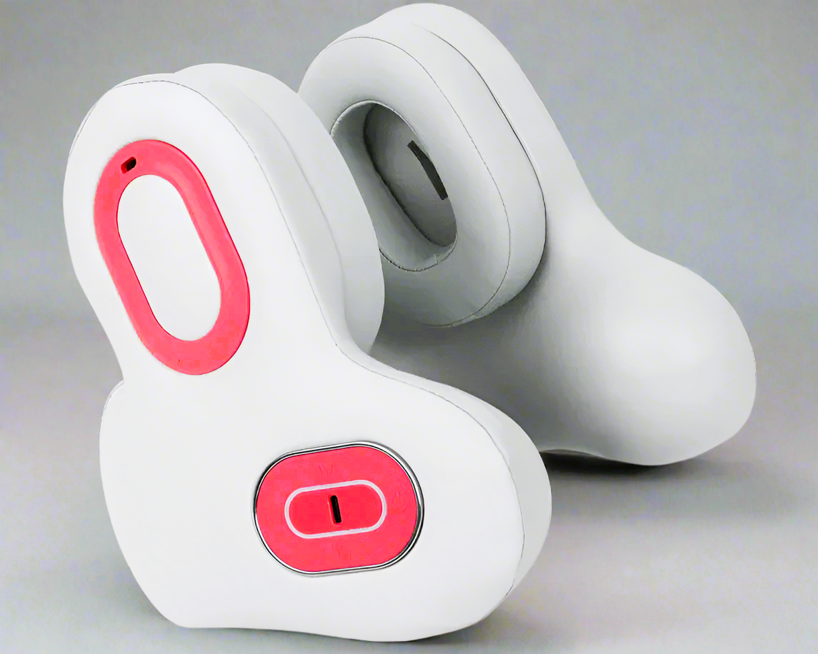 Premium Smart Travel Pillow with Shiatsu Massage Red-Light Hot Compress Bluetooth with Noise Reduction