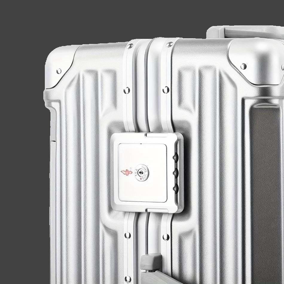 20" Carry On Trolley Suitcase Hard Shell with Aluminum Frame TSA locks USB port cup and phone holders