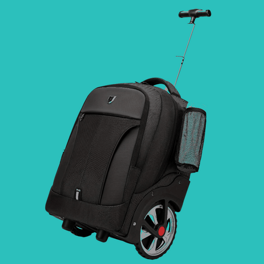 20" Sporty Trolley Backpack Waterproof with Big Wheels